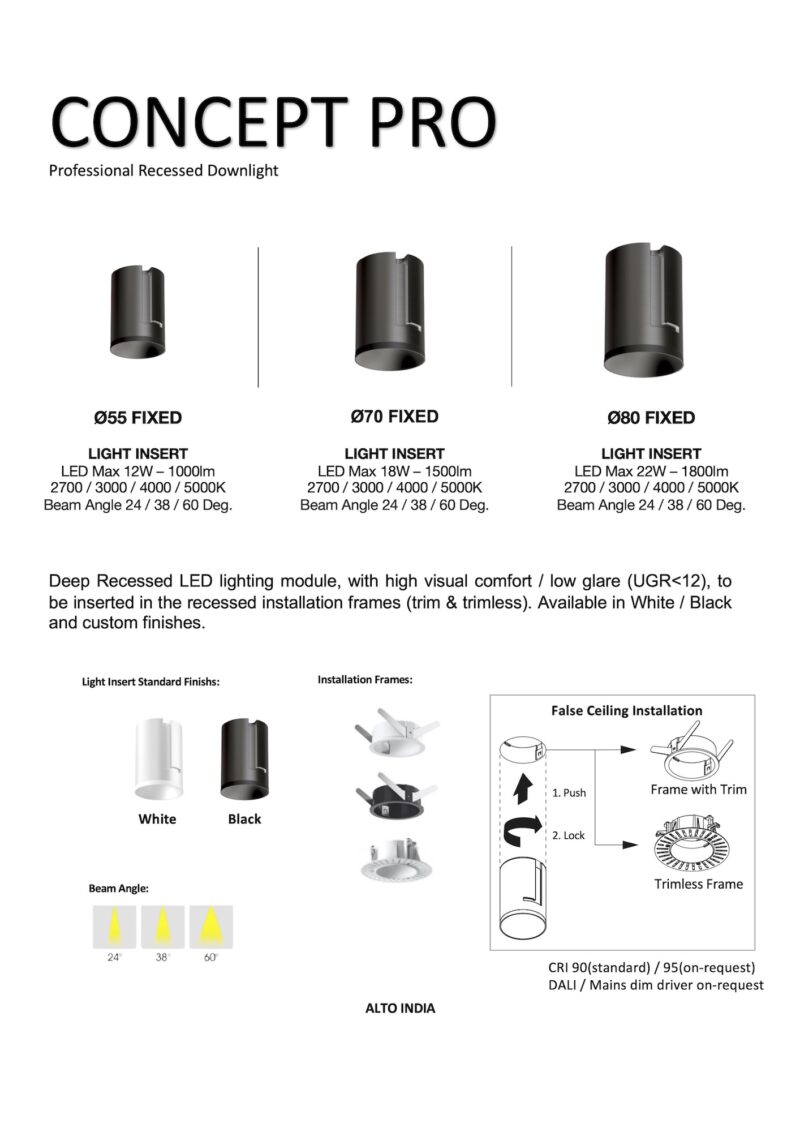 Concept PRO-L Fixed LED Downlight - Image 2